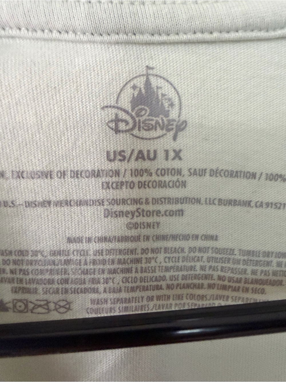 Disney White Branded Tee — Subtle Logo Print - Picture 2 of 4